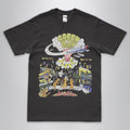 Green Day Dookie Tour 1994 punk rock band t-shirt  with DTG printed  graphic on a black unisex crew neck tee. High-quality graphic tee  for music memorabilia  fans.