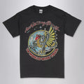 The Rolling Stones '78 World Wide Tour rock and roll band t-shirt  with DTG printed  graphic on a black unisex crew neck tee. High-quality graphic tee  for music memorabilia  collectors.