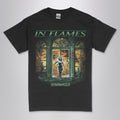In Flames Whoracle metal band t-shirt  with DTG printed  album art on a unisex crew neck tee. High-quality graphic tee  for metal fans.